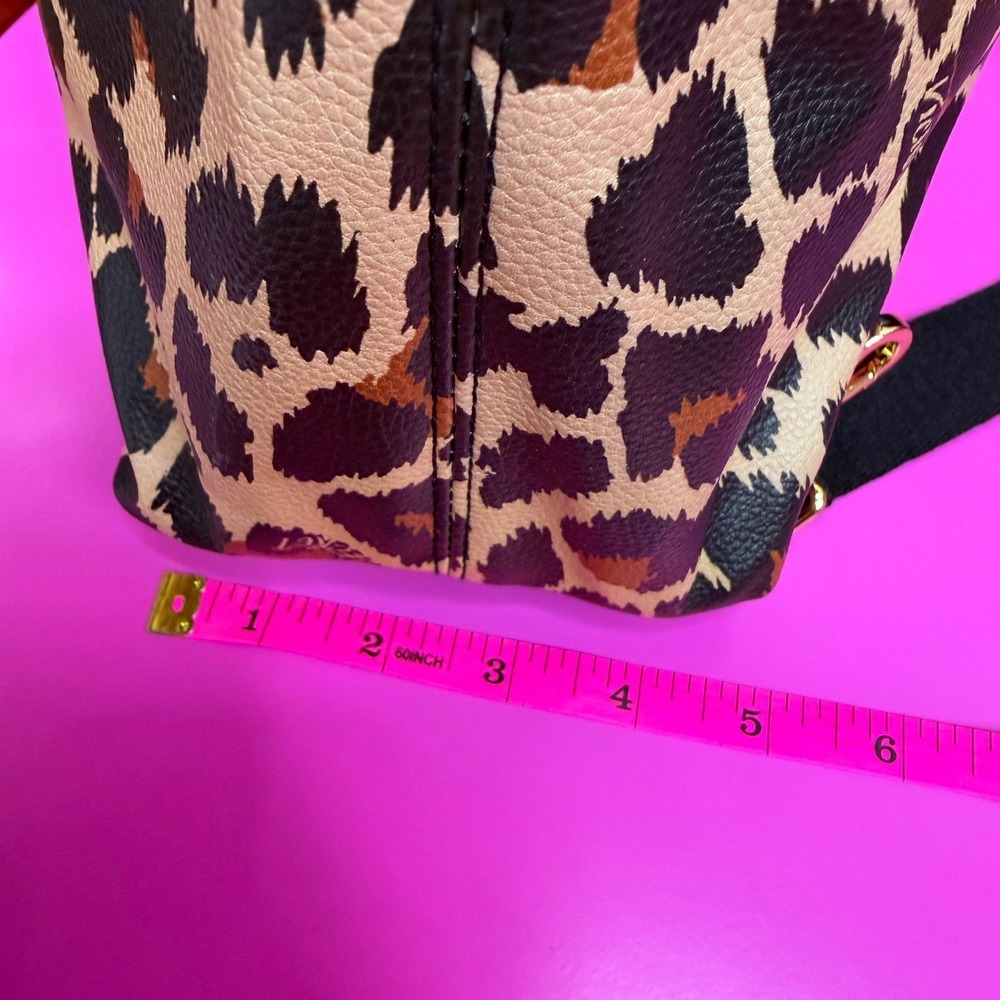 Victoria's Secret Leopard Print Convertible Backpack Tote Bag Studded NWT - Picture 10 of 10